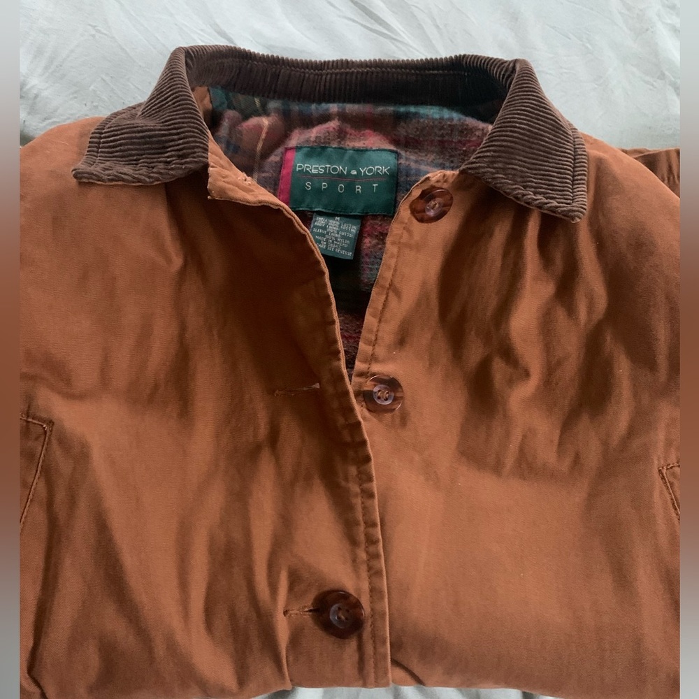Vintage Preston & York brown utility jacket- size M